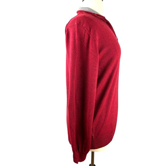 Neiman Marcus Merino Wool blend Quarter Zip Sweater, Men’s Size Large - Picture 5 of 11